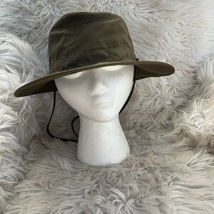 INFINITY Hat Men's Olive Polyester Wide-brim Hat SZ: S/M
